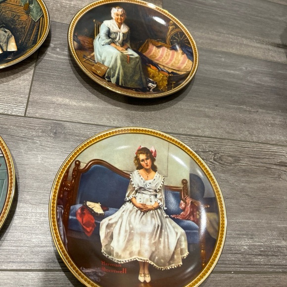 Norman Rockwell Lot of 8 Plates - Picture 5 of 15